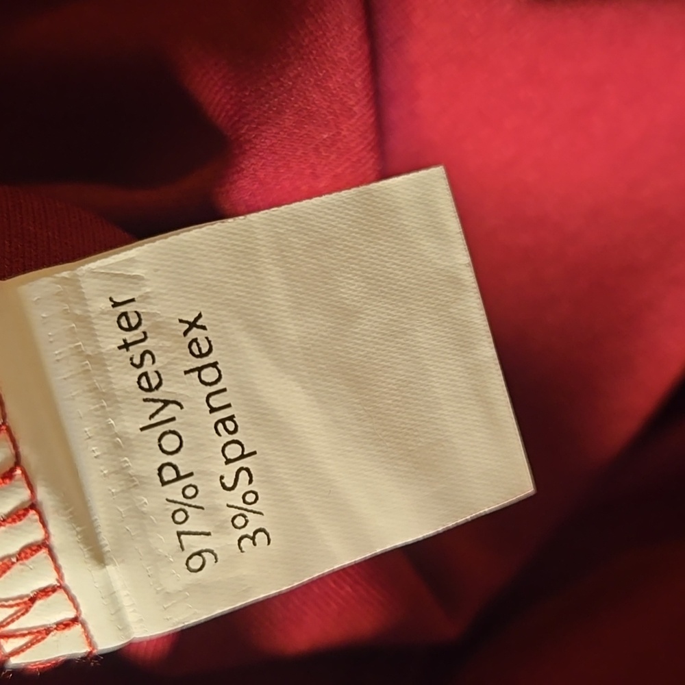 Ouges-Burgundy short sleeved pullover jersey knit swing dress Sz L NWT - Picture 7 of 8